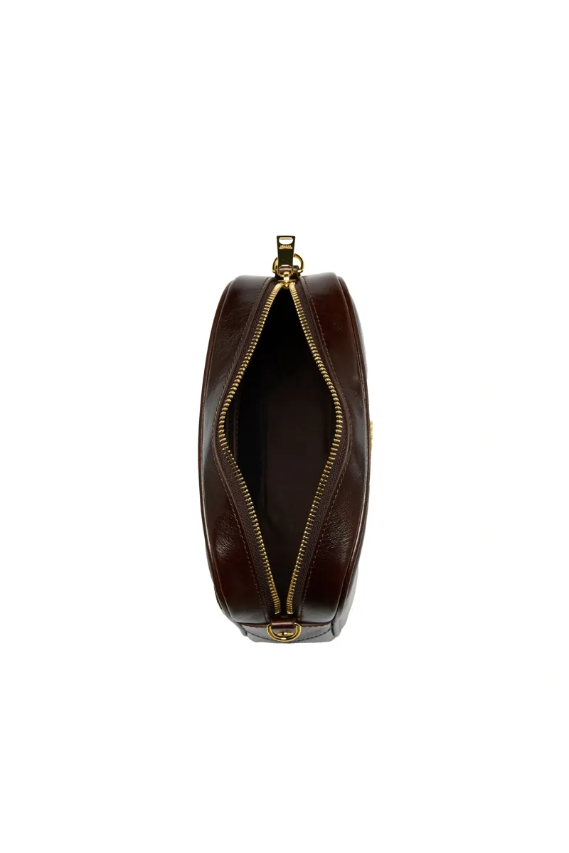 Holland Cooper Country Camera Bag in Chestnut Leather-4