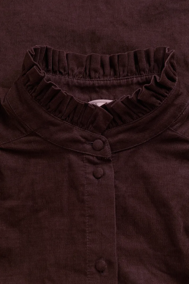 Holland Cooper Country Cord Blouse in Chocolate-5