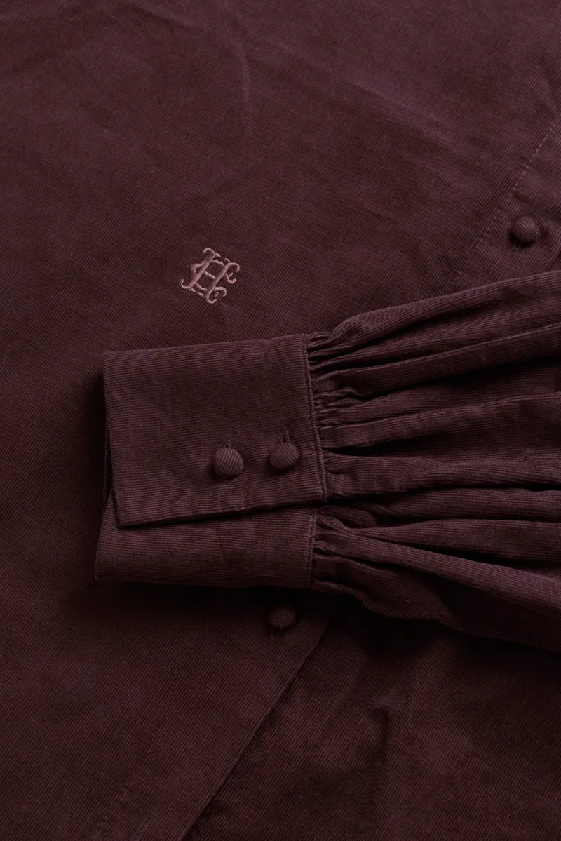 Holland Cooper Country Cord Blouse in Chocolate-6