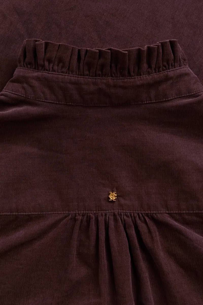 Holland Cooper Country Cord Blouse in Chocolate-7