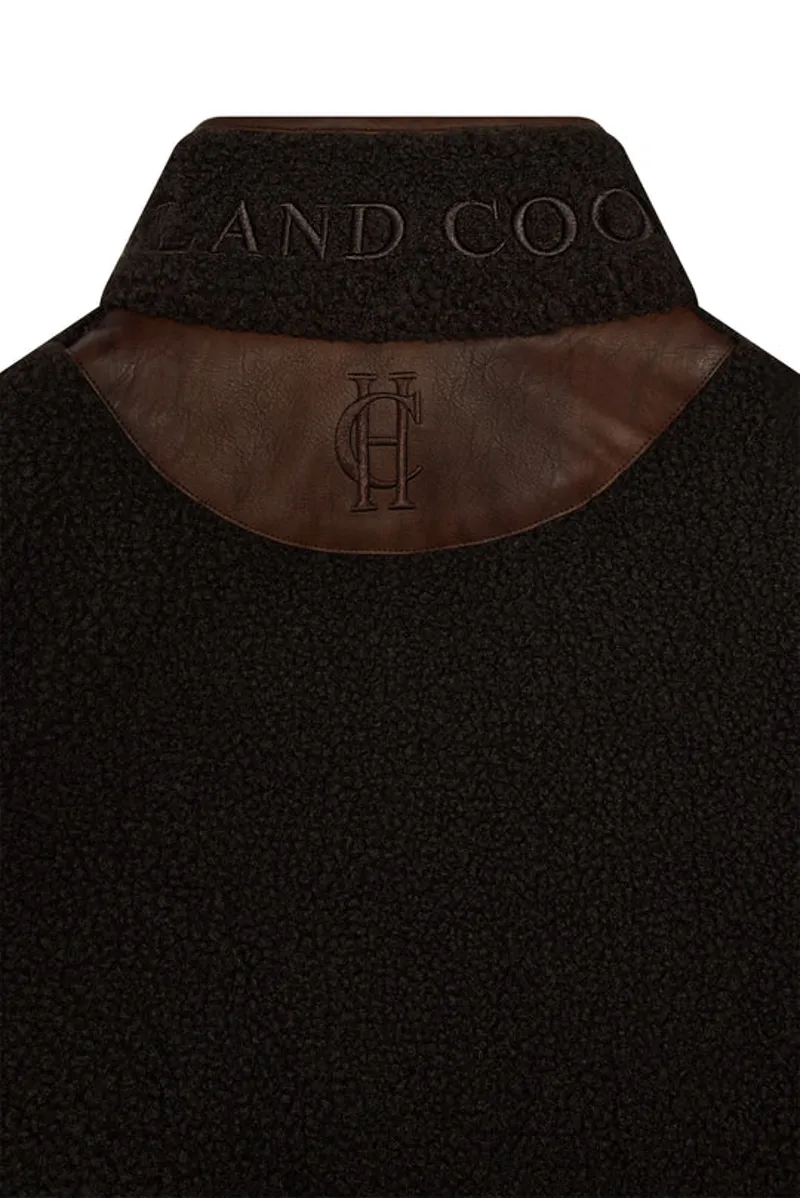 Holland Cooper Country Fleece Gilet Chocolate Borg-7