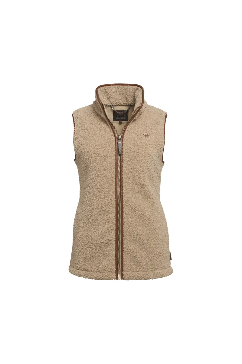 Holland Cooper Country Fleece Gilet Natural Borg-8