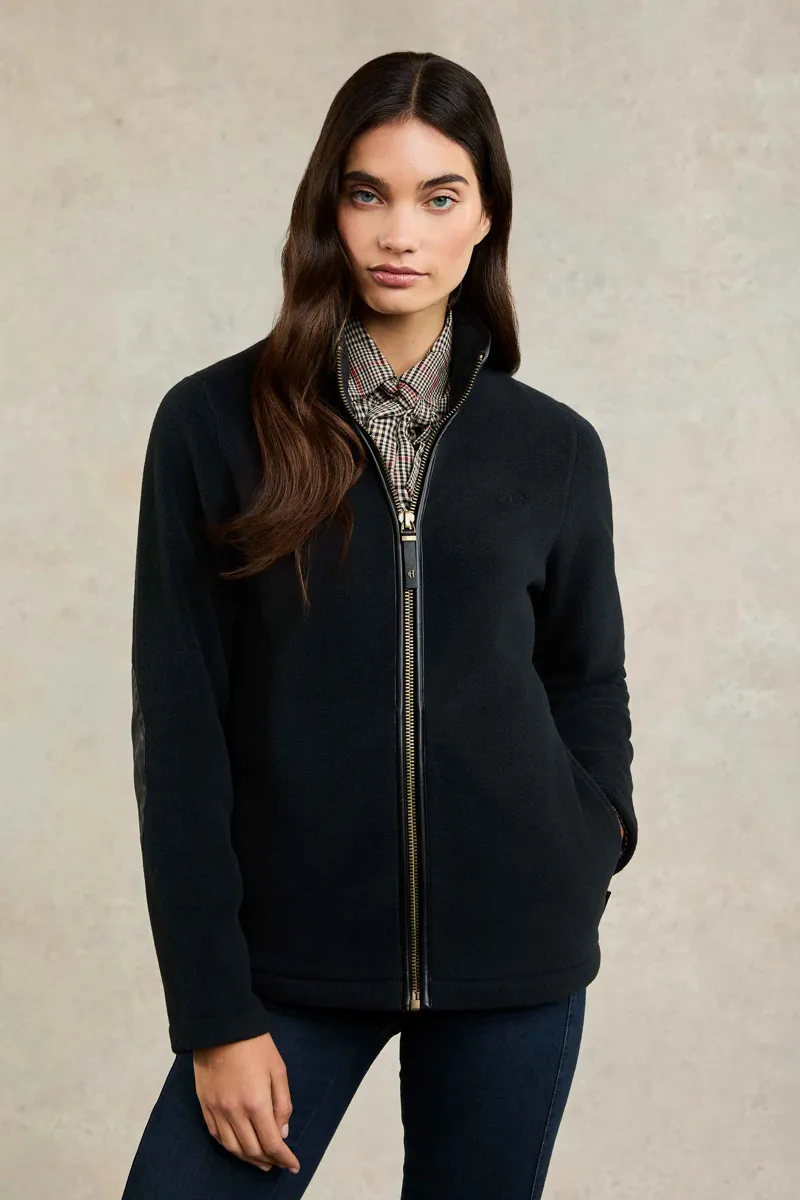 Holland Cooper Country Fleece Jacket Black-1