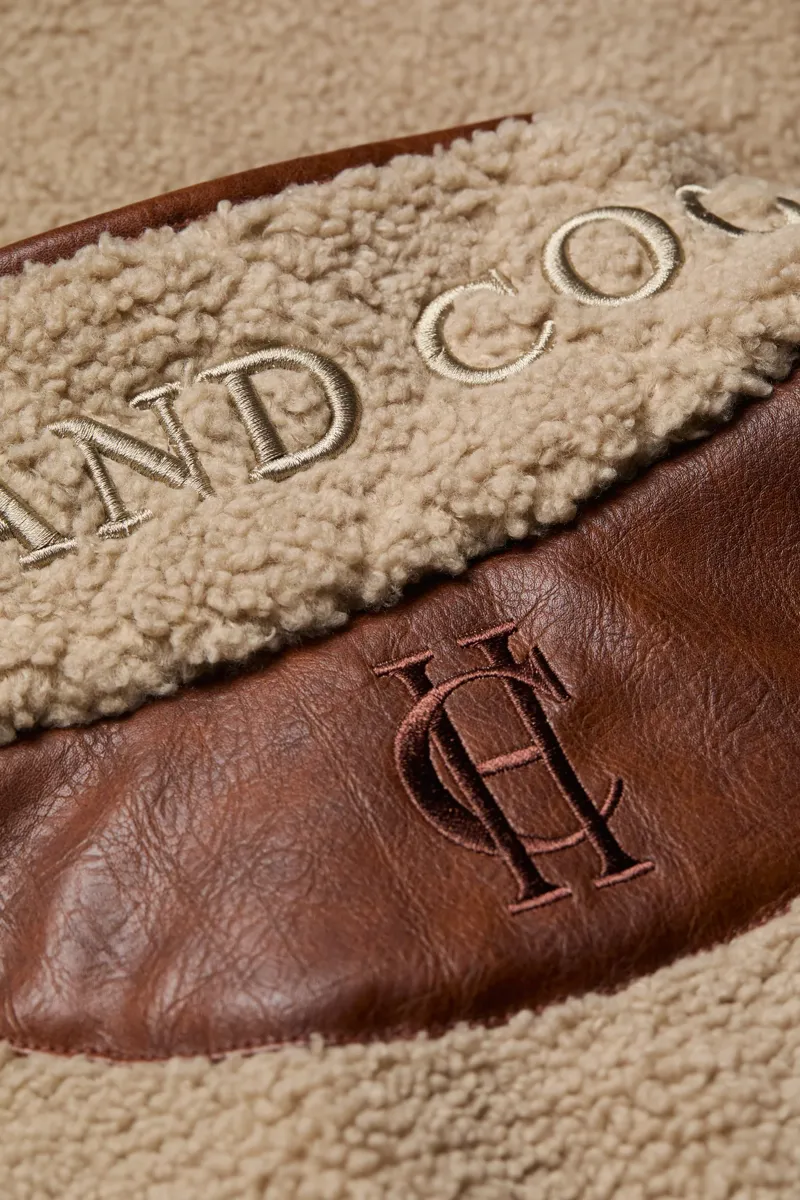 Holland Cooper Country Fleece Jacket Natural Borg-8