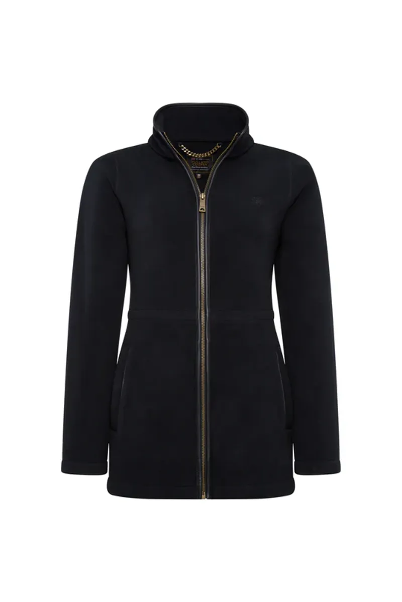 Holland Cooper Country Longline Fleece Black