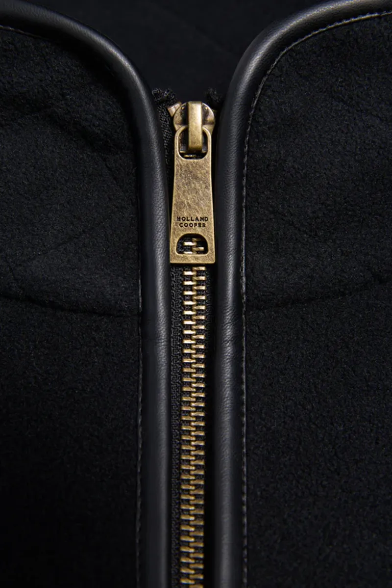 Holland Cooper Country Longline Fleece Black-8