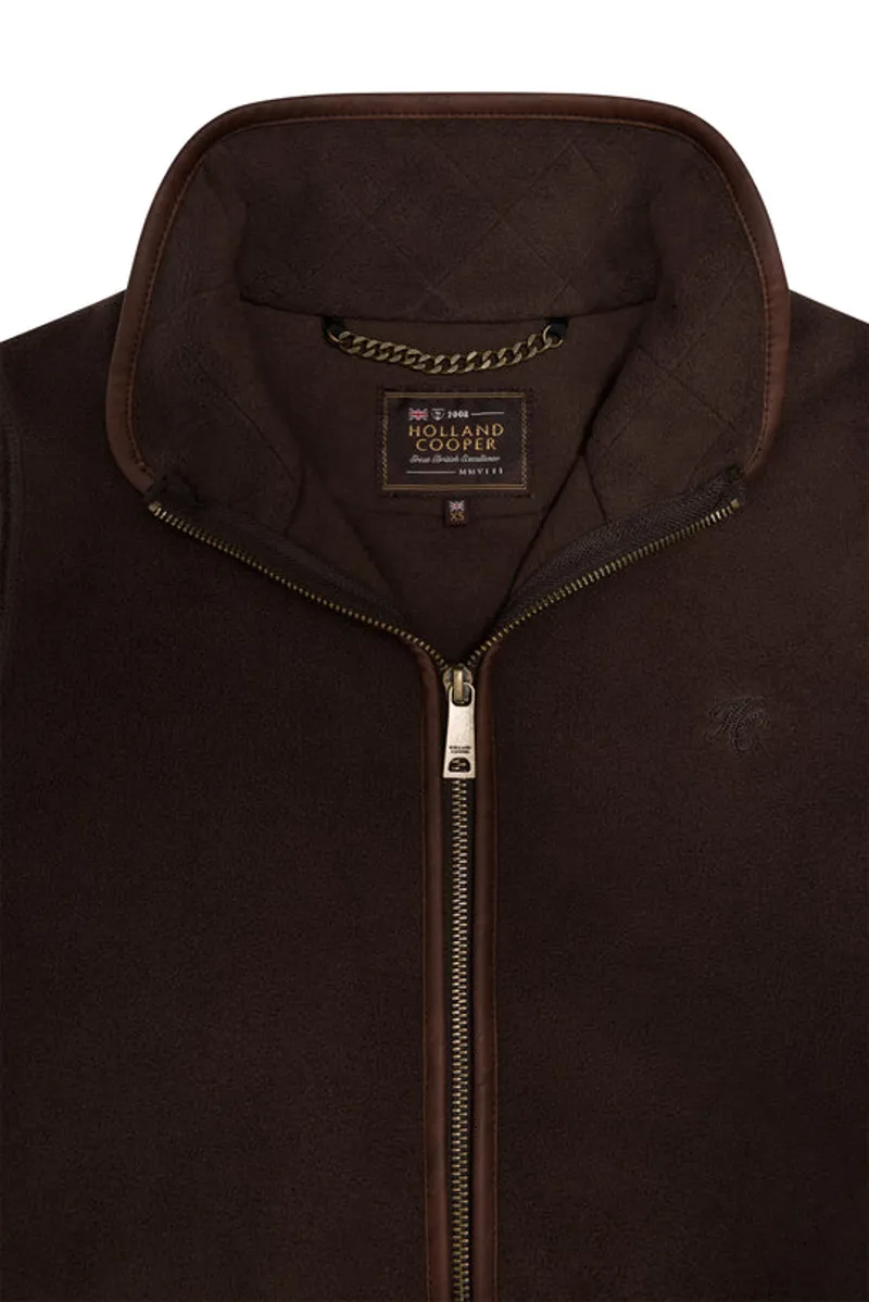 Holland Cooper Country Longline Fleece Chocolate-6