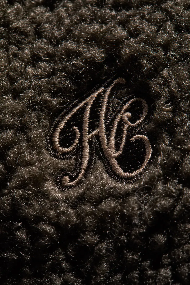 Holland Cooper Country Fleece Quarter Zip Khaki Borg-5