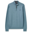Crew Clothing Classic Half Zip Knit in Smoke Blue