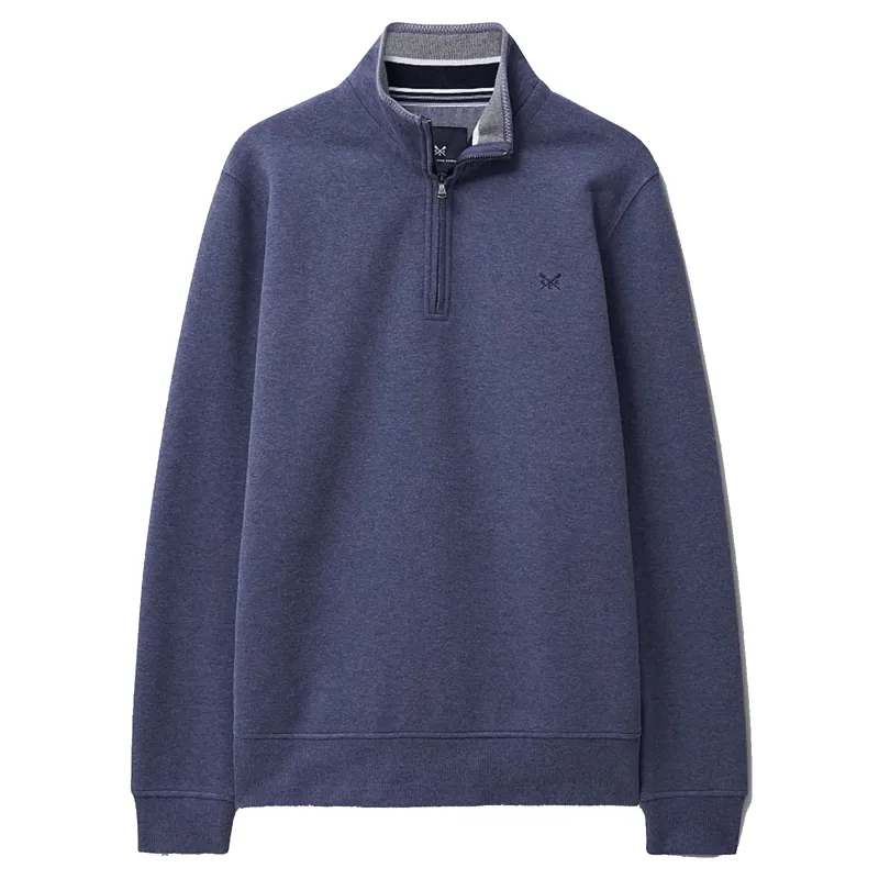 Crew Classic Half Zip Sweatshirt Steel Blue