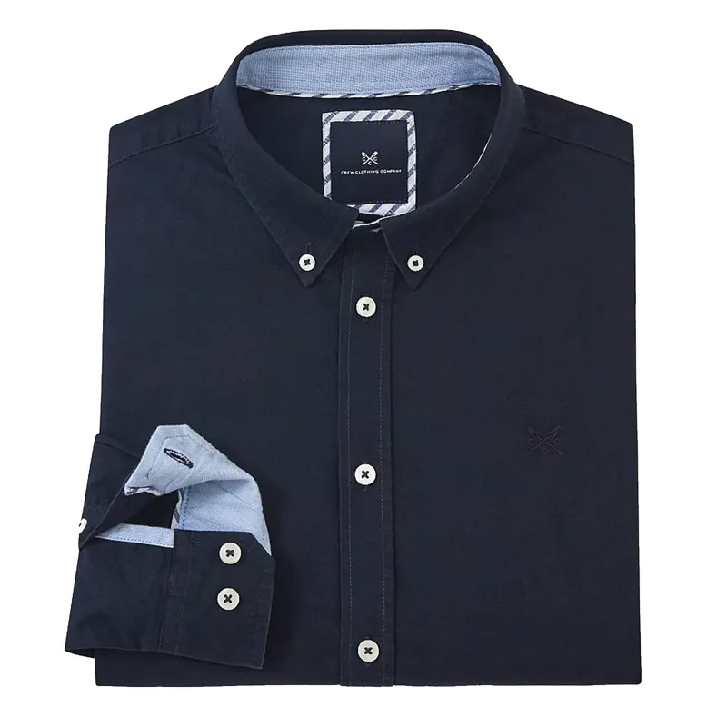 Crew Clothing Slim Fit Oxford Shirt Navy