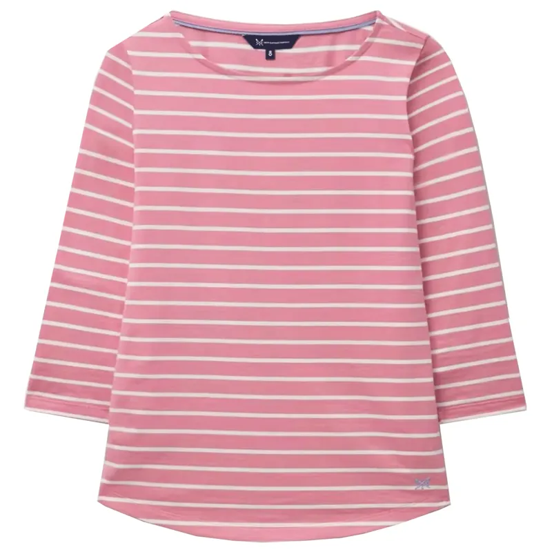 Crew Essential Breton Flamingo White