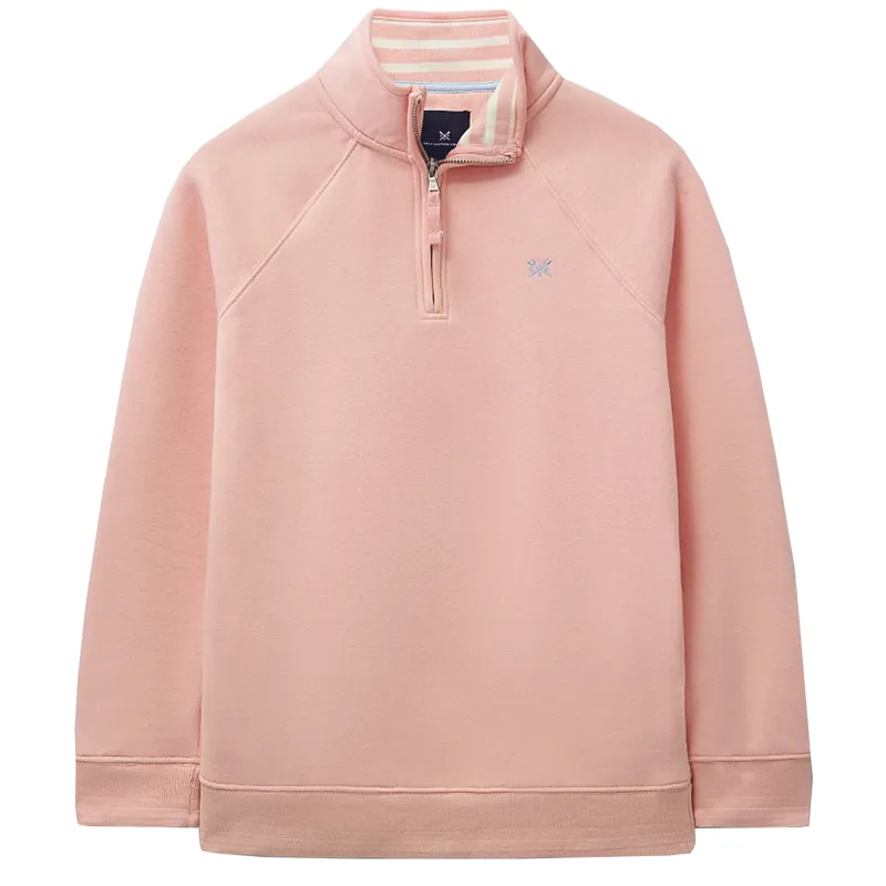 Crew Half Zip Sweatshirt Peach/Pink