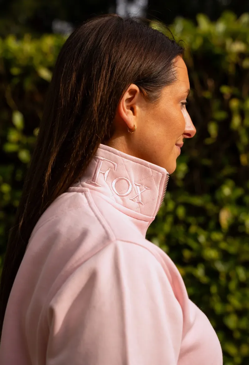 Cotswold Fox Tetbury Quarter Zip in Baby Pink-4