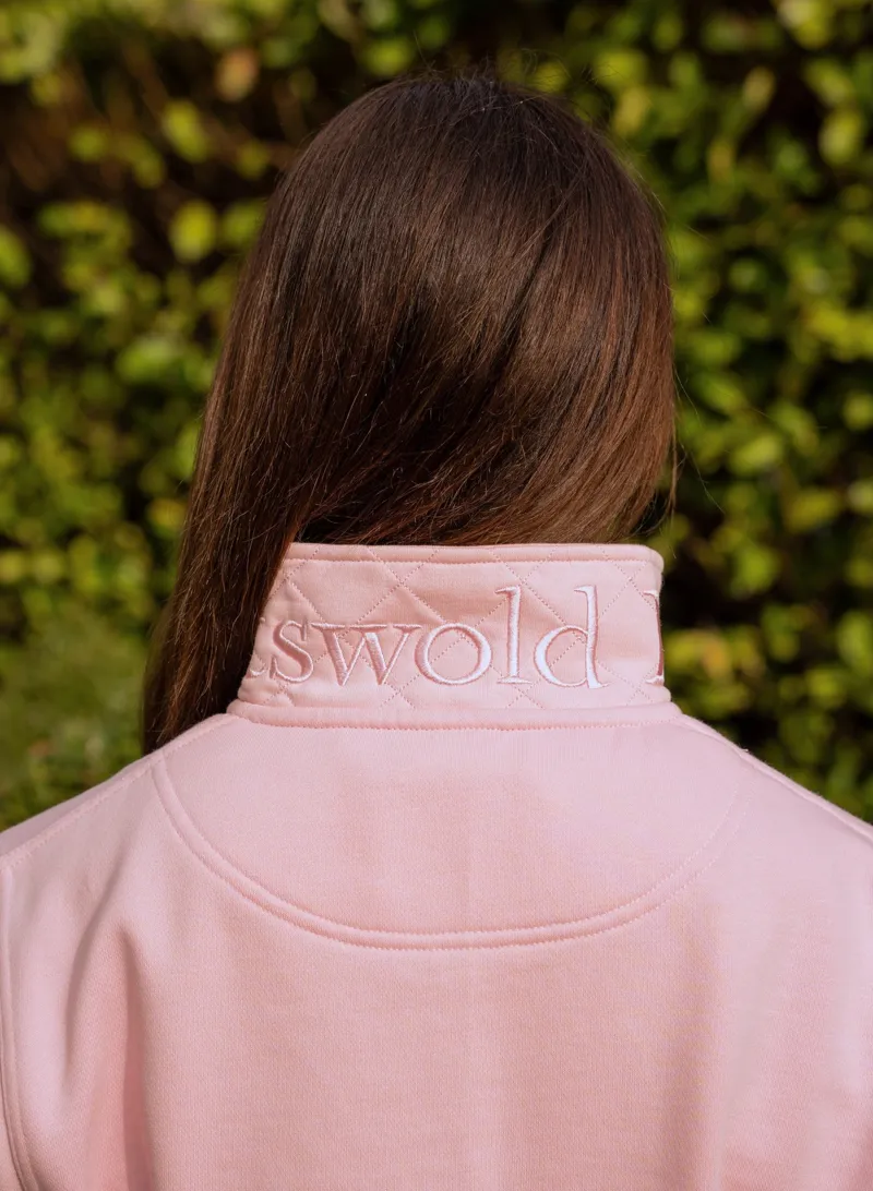 Cotswold Fox Tetbury Quarter Zip in Baby Pink-1