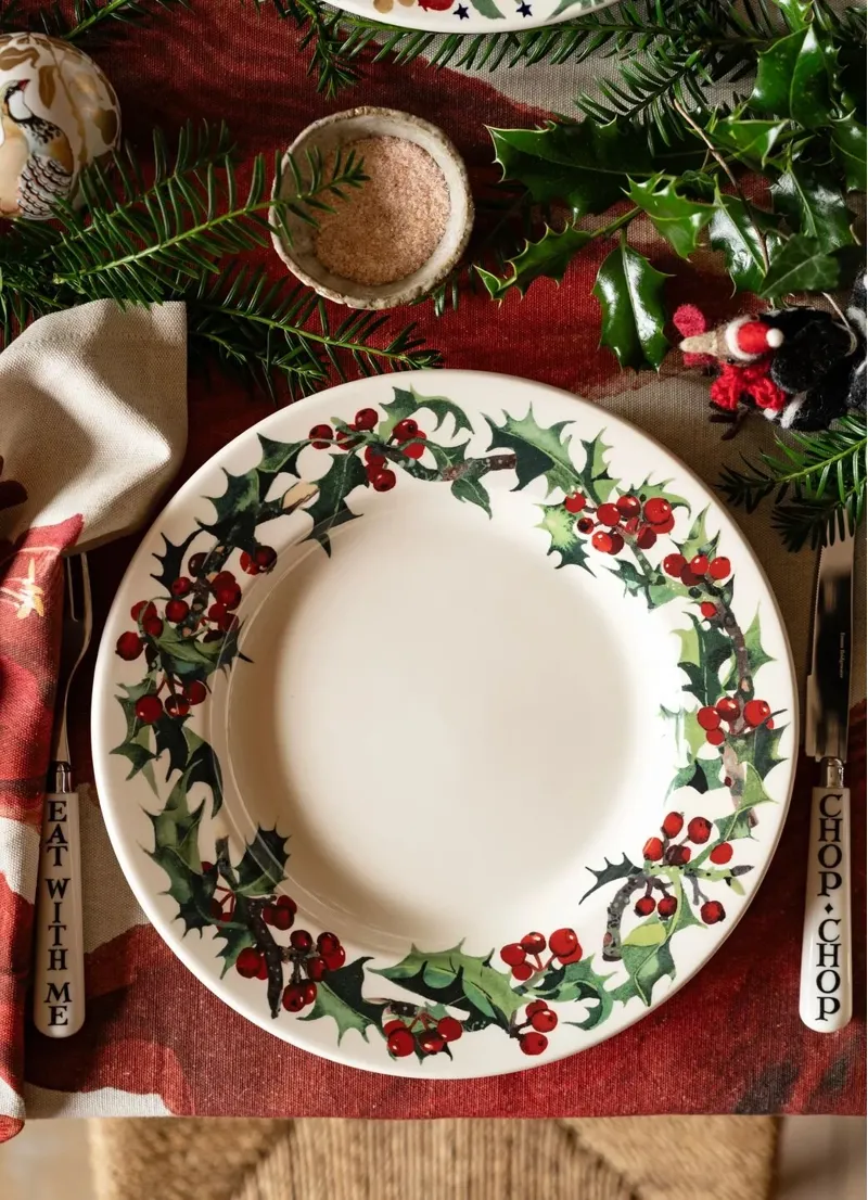 Emma Bridgewater Holly Large Dinner Plate 10.5 Inch-2