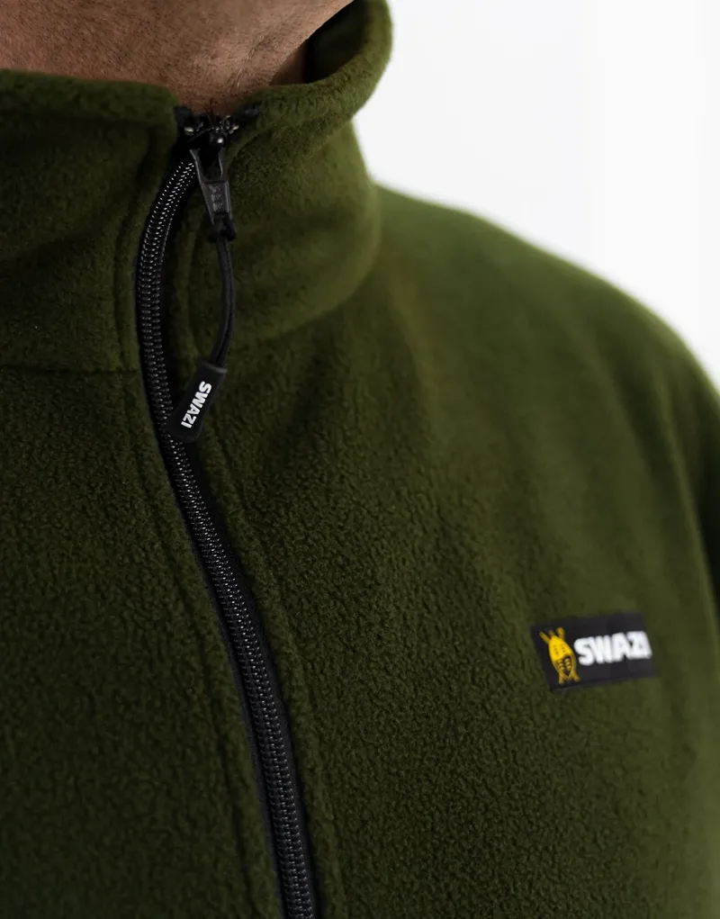 Swazi Doughroaster Fleece Jumper Olive-2