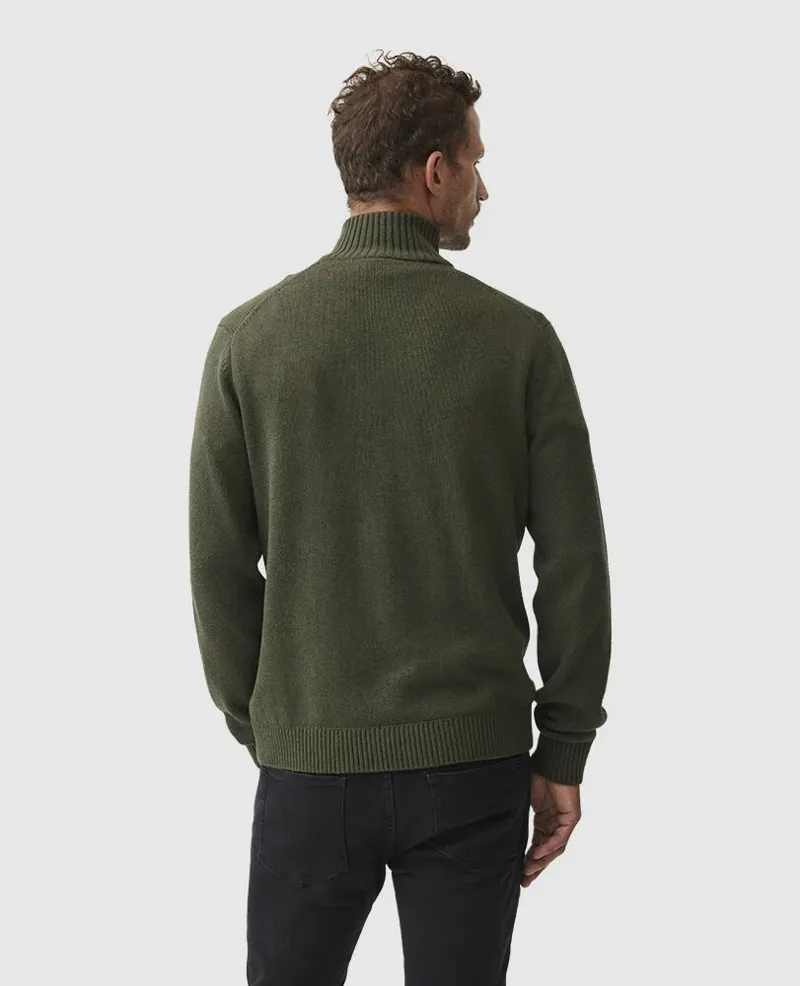 Rodd and Gunn Merrick Bay Quarter Zip Knit Loden-2
