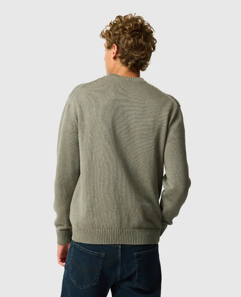 Rodd and Gunn Gunn Knit Crew Neck Sweater in Willow-3