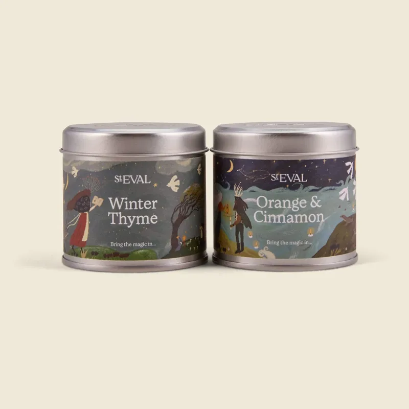 St. Eval Christmas Mini Tin Candle Set-1
