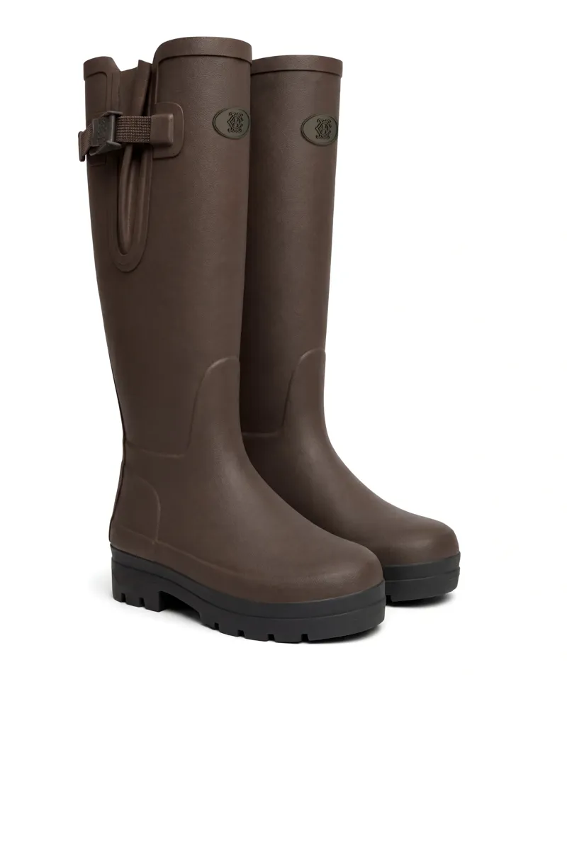 Holland Cooper Men's Farnley Wellington in Chocolate-1