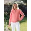 Beaumont and Bear Tuckenhay Unisex Quarter Zip Flamingo
