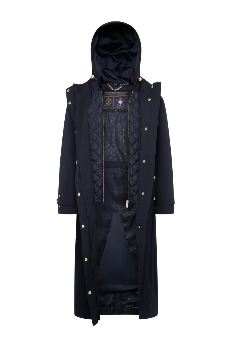 Holland Cooper Folgate Rain Coat in Ink Navy-2