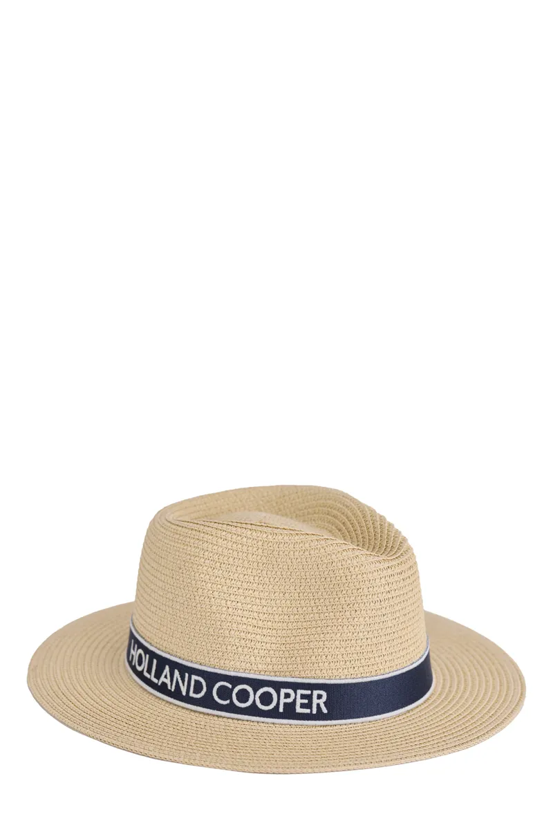 Holland Cooper Francesca Hat Natural Navy
