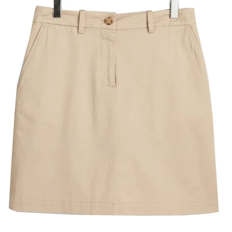 Gant Ladies Chino Skirt Dry Sand