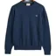 Gant Classic Cotton Crew Neck Sweater Dark Jeans blue Melange