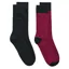 Gant Dot and Solid Socks 2pk Rich Wine