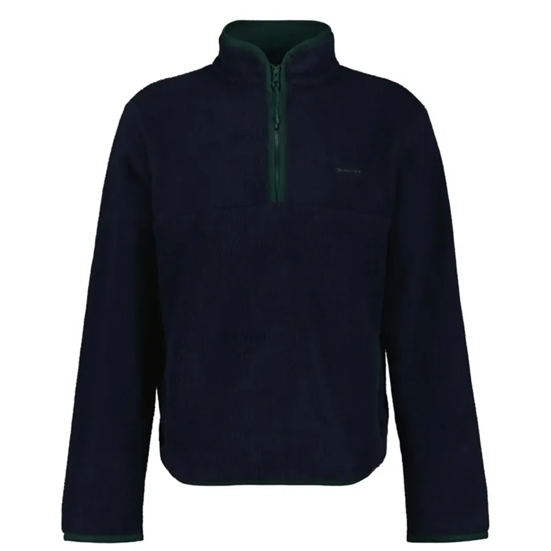 Gant Half Zip Fleece Evening Blue