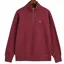 Gant Reg Shield Half Zip Sweat Wine Red