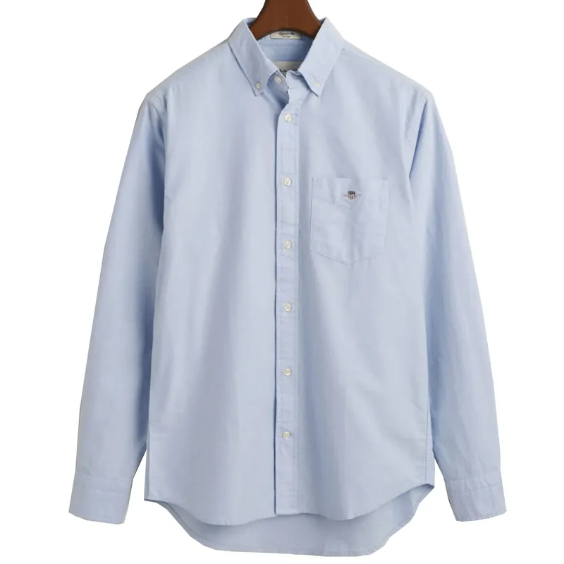 Gant Regular Fit Oxford Shirt Light Blue