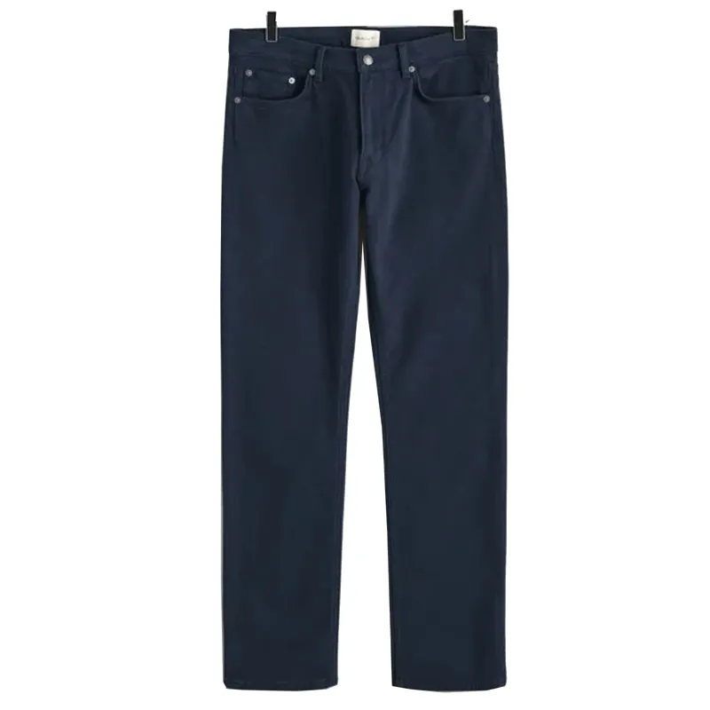 Gant Regular Fit Soft Cotton Twill Jeans Marine