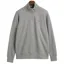 Gant Shield Half-Zip Sweatshirt Grey Melange