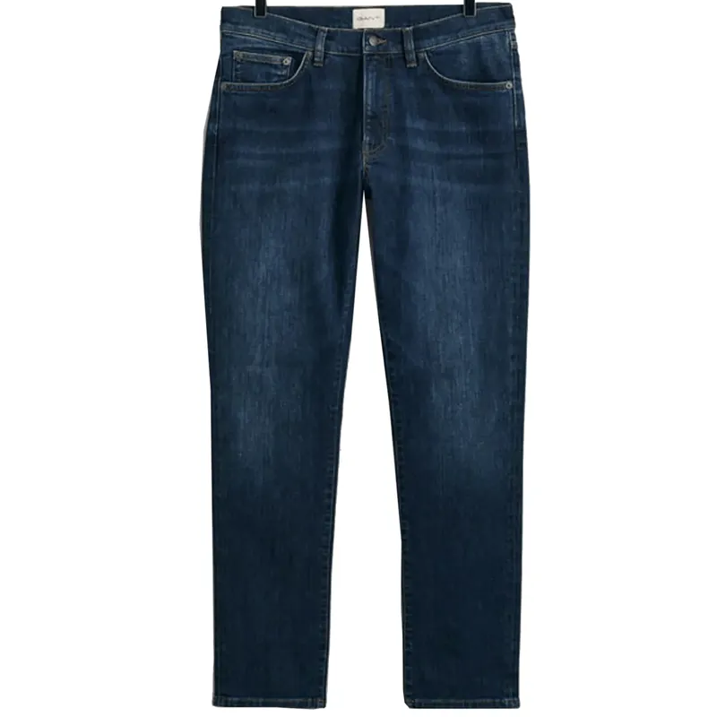 Gant Slim Fit Jeans Dark Blue Worn In