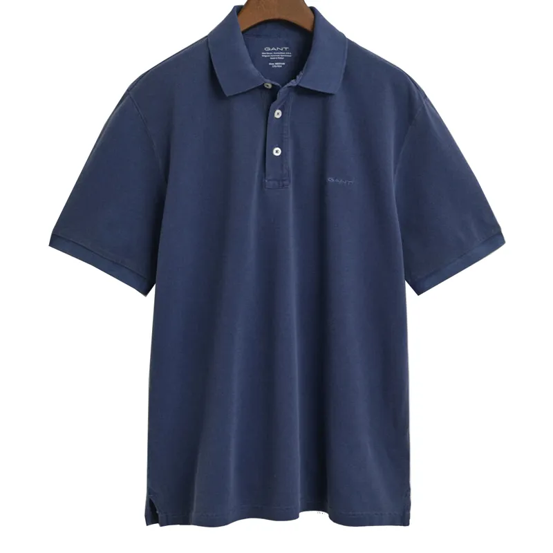 Gant Sunfaded Piqué Polo Shirt Persian Blue