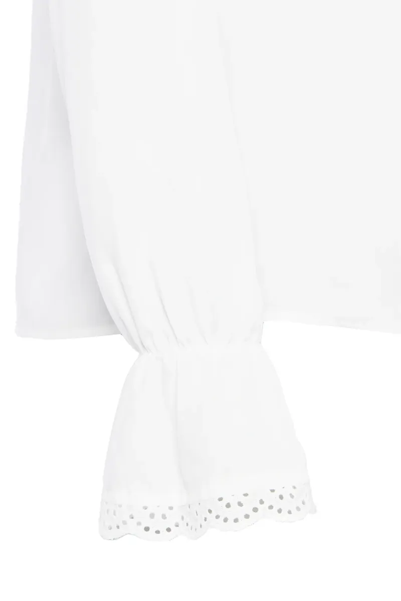 Holland Cooper Audley Lace Blouse White-7