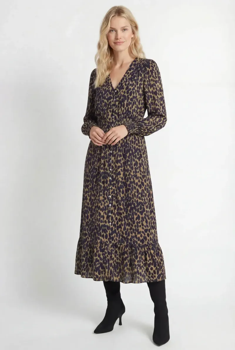 Guinea Lola Leopard Print Dress-8