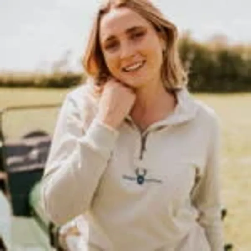 Digby and Litten Quarter Zip Jumper Sage-2