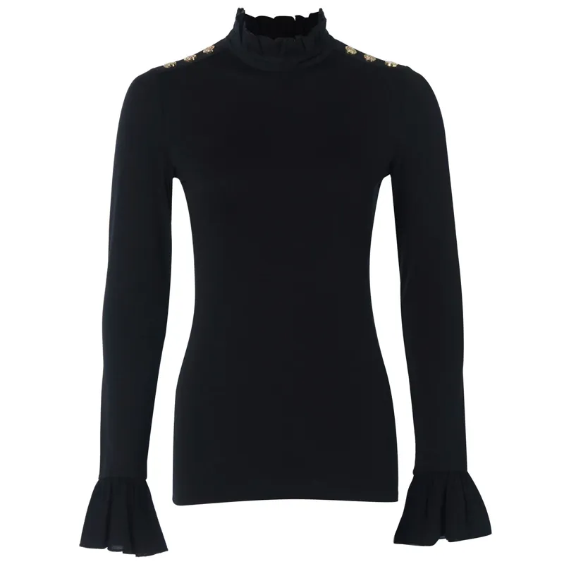 Holland Cooper Lilibet Jersey Tee Black