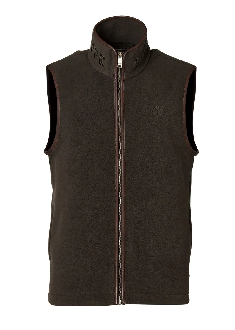 Holland Cooper Men's Country Fleece Gilet Khaki