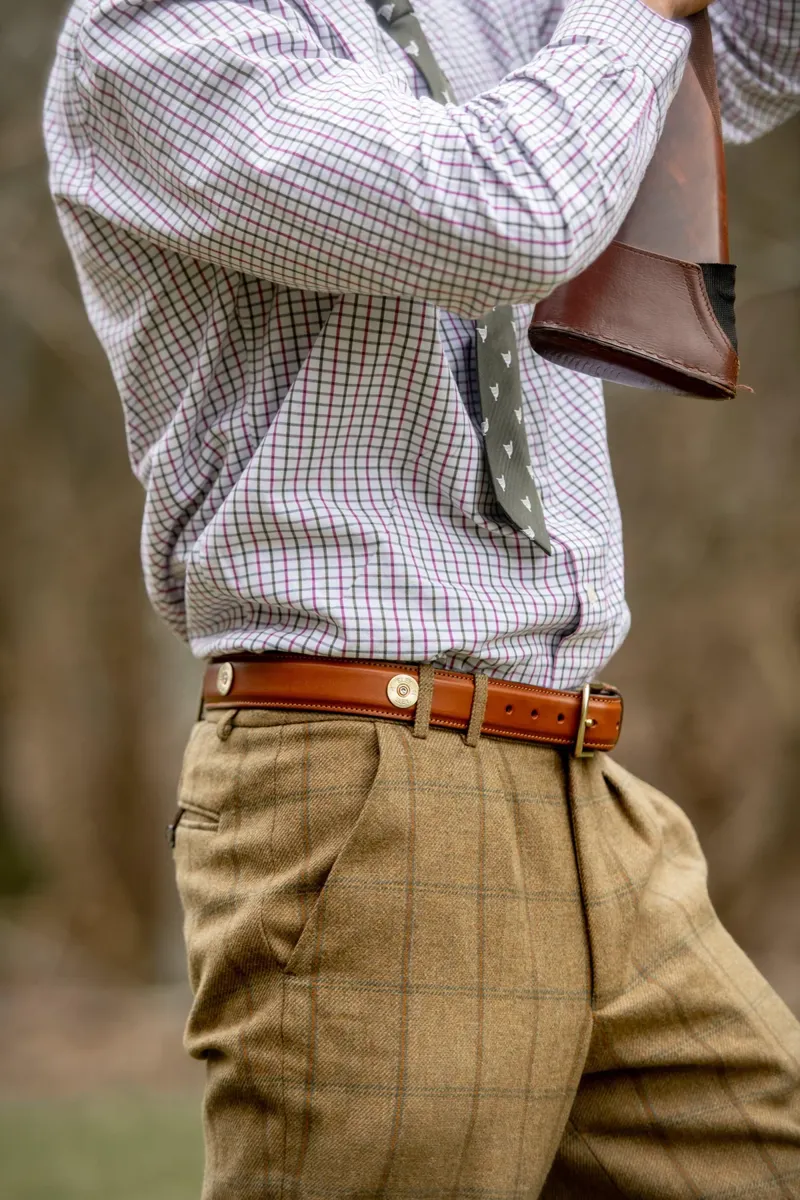 Hicks and Hides Broadway Field Belt/Multi Cognac-1