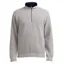 Holebrook Classic Men's Windproof Quarter Zip Jumper Light Grey Melange