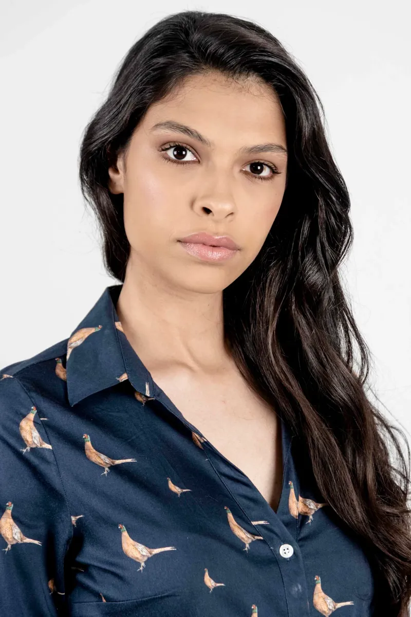 Hartwell Harper Shirt Navy New Pheasants-1