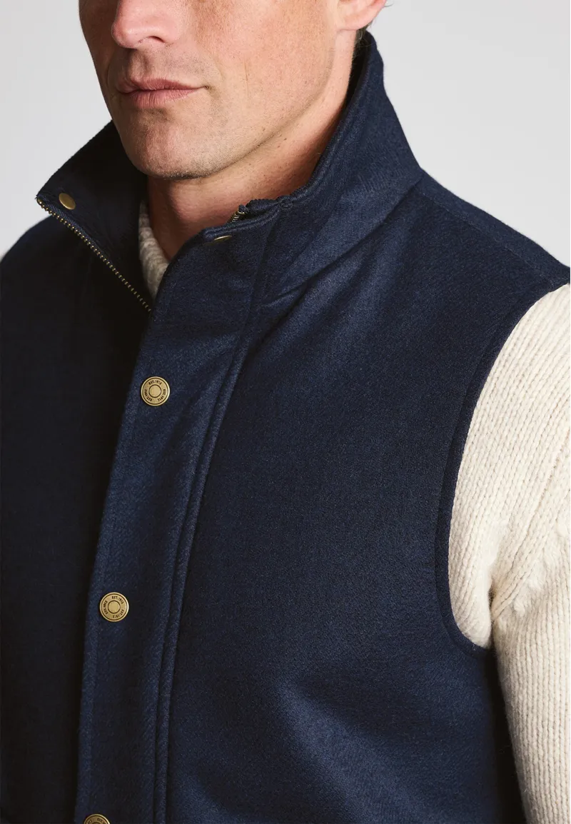 Brook Taverner Harting Melton Gilet in Navy-3