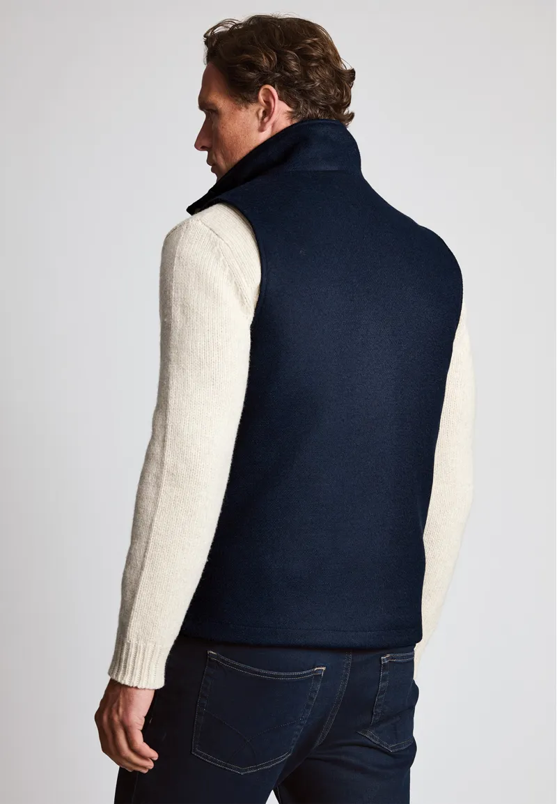 Brook Taverner Harting Melton Gilet in Navy-2