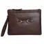 Hicks and Hides Charlton Bit Clutch Bag Brown