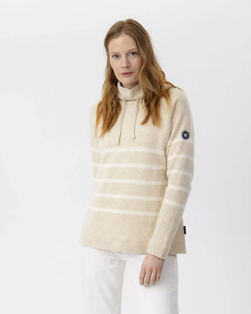 Holebrook Angelika Ladies Wind Proof Jumper Cream/Off White-1